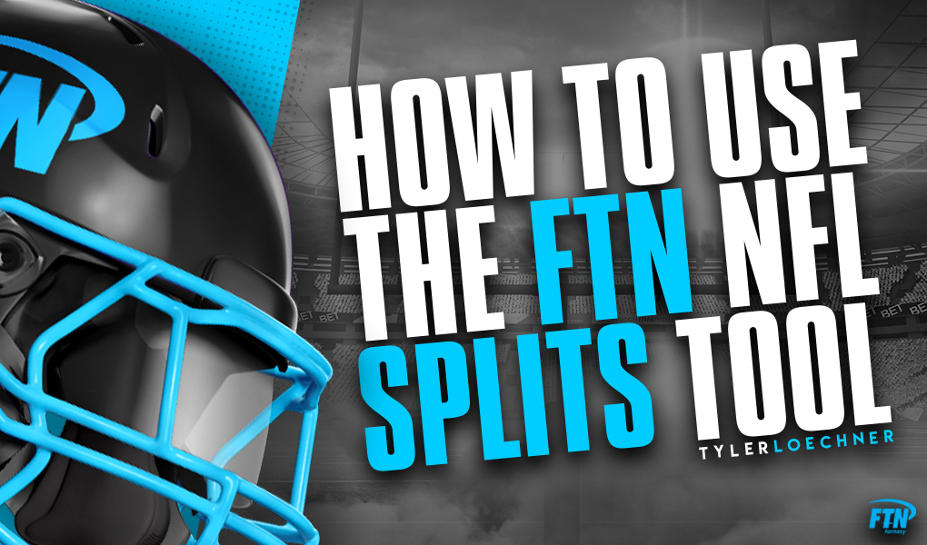 How to use the FTN NFL splits tool for fantasy football